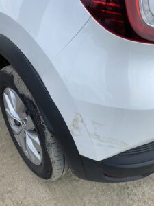 car bumper paint transfer damage